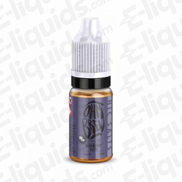 Ohm Brew Nic Salt - Blueberry Blitz - 10ml 50:50 |...