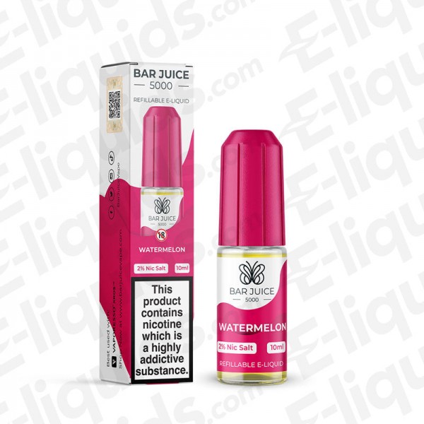 Watermelon Nic Salt E-liquid by Bar Juice 5000