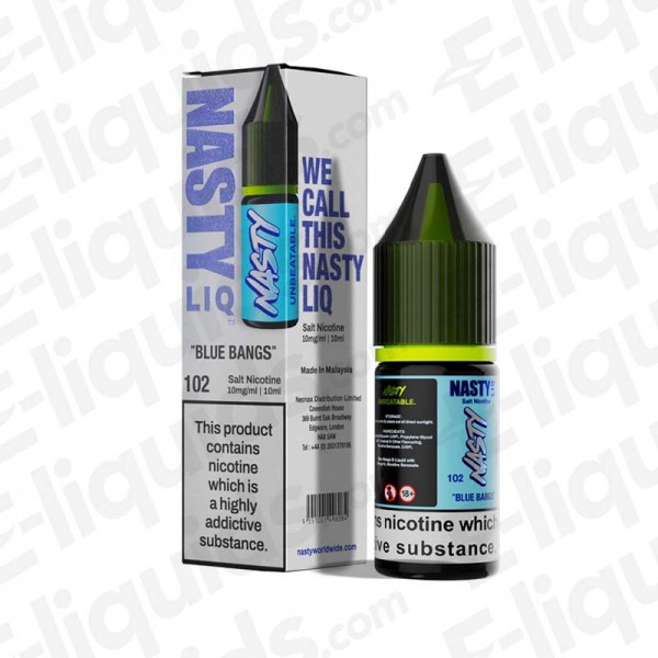 Blue Bangs Nic Salt E-liquid by Nasty