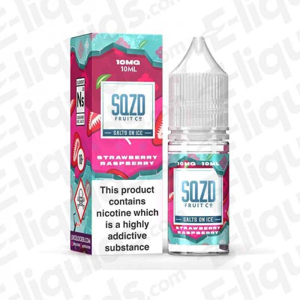 SQZD Nic Salt - Strawberry Raspberry On Ice - 10ml | E-liquids