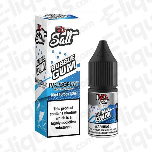 IVG SALTS - Bubblegum - 10mg | Vapour liquid | Vap...
