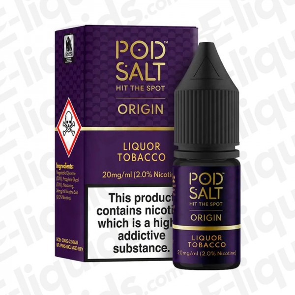 Liquor Tobacco Nic Salt E-liquid by Pod Salt Origi...