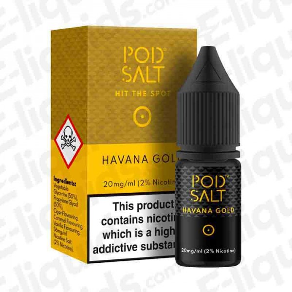 Havana Gold Nic Salt E-liquid by Pod Salt