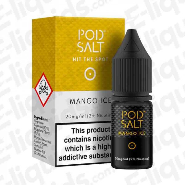 Mango Ice Nic Salt E-liquid by Pod Salt