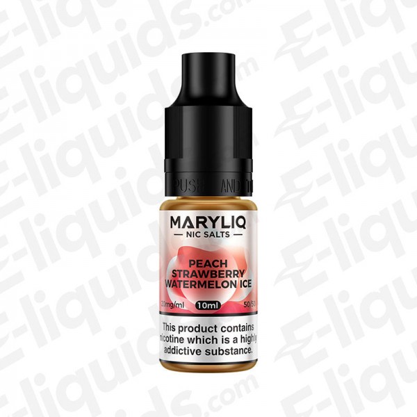 Peach Strawberry Watermelon Ice Nic Salt E-liquid ...