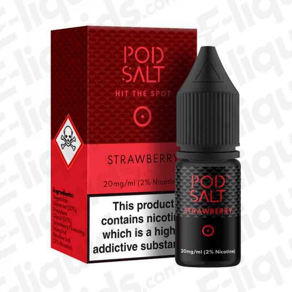 Strawberry Nic Salt E-liquid by Pod Salt