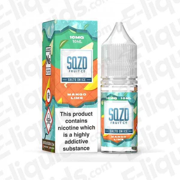 SQZD Nic Salt - Mango Lime On Ice - 10ml - 10mg | Vapour liquid