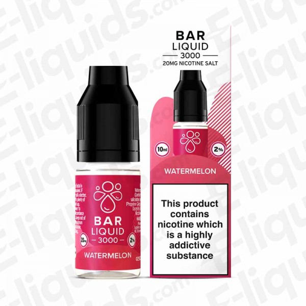 Watermelon Ice Nic Salt E-liquid by Bar Liquid 300...