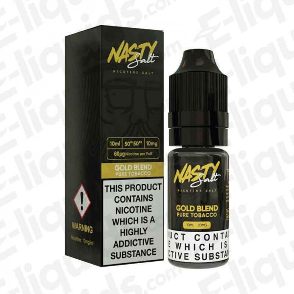 Nasty Salts - Gold Blend - 10ml - 50:50 - 10mg | Buy eliquids