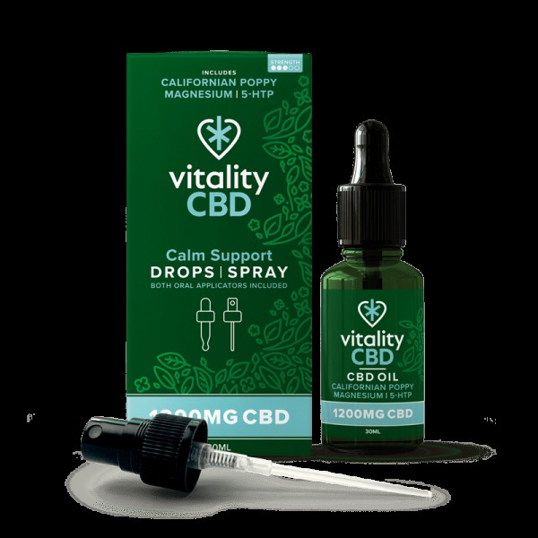 Vitality CBD Calm Support CBD Drops & Spray 12...