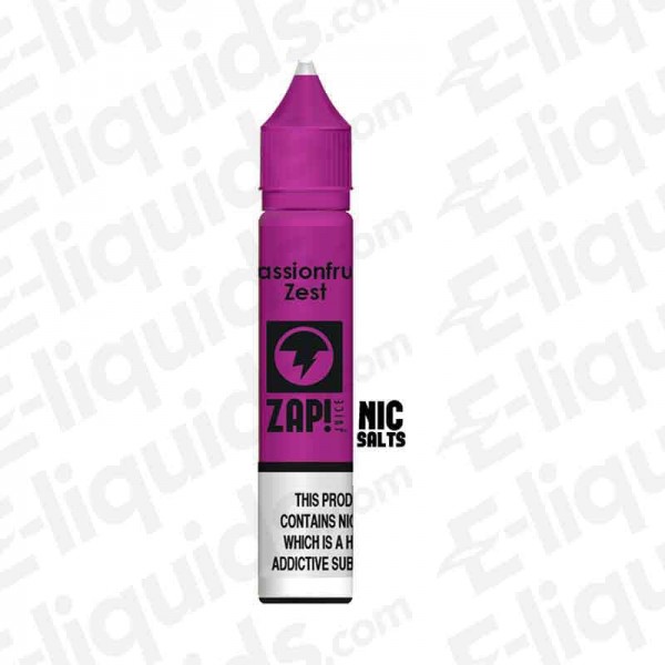 ZAP! - Passionfruit Zest Nic Salts - 20mg | Buy e-...
