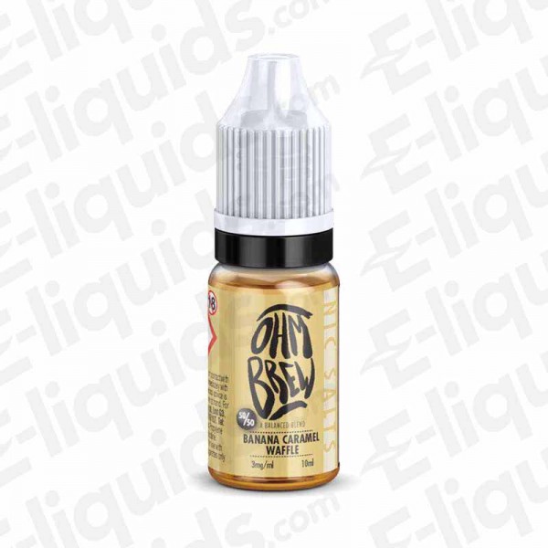Ohm Brew Nic Salt - Banana Caramel Waffle - 10ml 5...