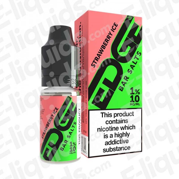 Strawberry Ice Nic Salt E-liquid by Edge Bar Salts