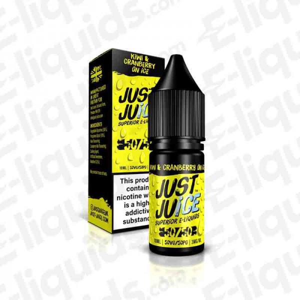 Kiwi & Cranberry On Ice 50/50 E-liquid by Just...