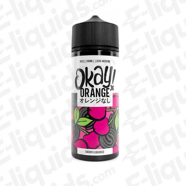 Cherry Liquorice Shortfill Eliquid by Okay Orange