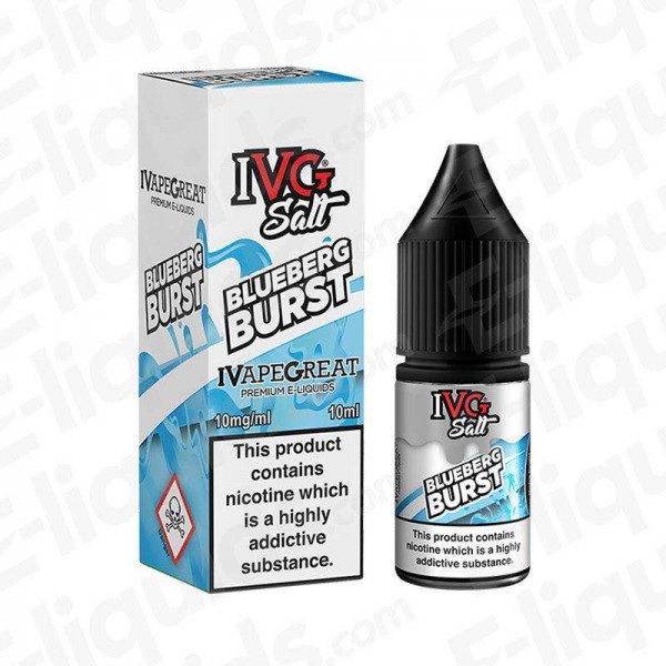 Blueberg Burst Nic Salt E-liquid by IVG