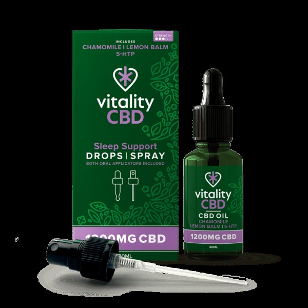 Vitality CBD Sleep Support CBD Drops & Spray 1...