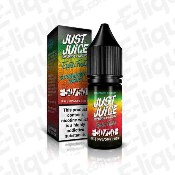 Strawberry & Curuba 50/50 E-liquid by Just Jui...