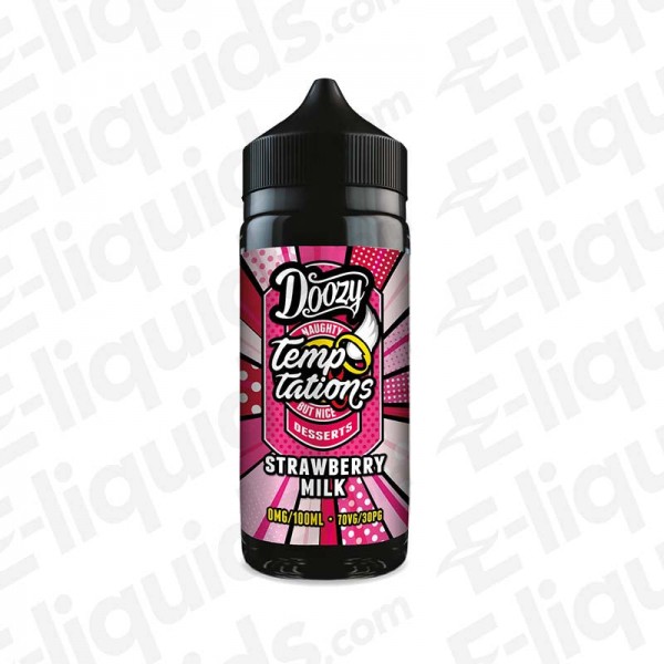 Strawberry Milk Shortfill E-liquid by Doozy Tempta...