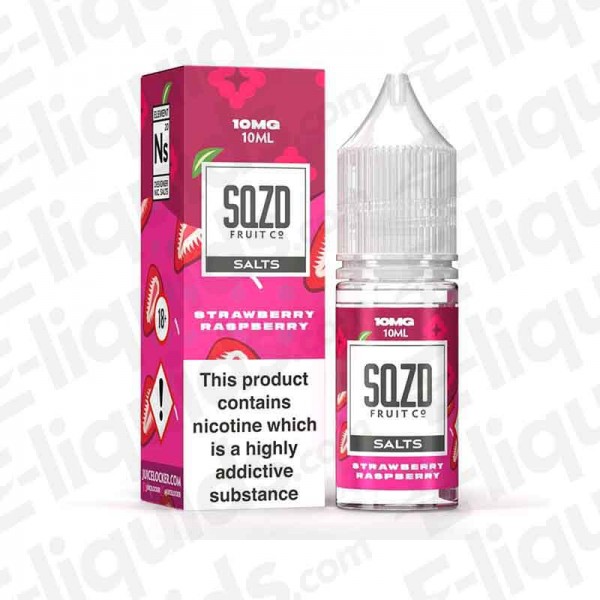 SQZD Nic Salt - Strawberry Raspberry - 10ml - 10mg | Vape juice