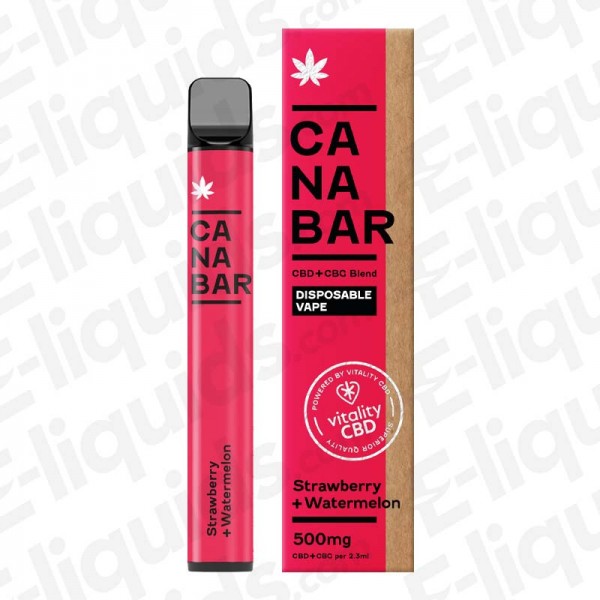 Strawberry Watermelon Canabar CBD Disposable Vape