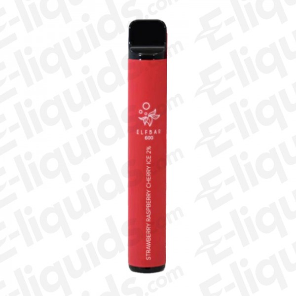 Strawberry Raspberry Cherry Ice 600 Disposable Vape Device by Elf Bar