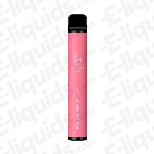 Pink Grapefruit 600 Disposable Vape Device by Elf Bar