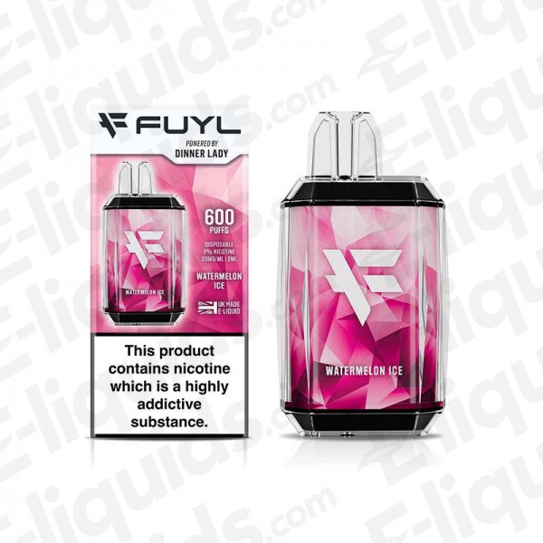 Watermelon Ice Dinner Lady FUYL Disposable Vape Device