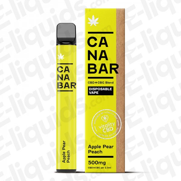 Apple Pear Peach Canabar CBD Disposable Vape