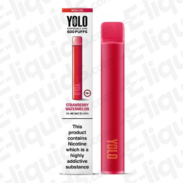 YOLO Mesh Bar Strawberry Watermelon Disposable Vape Device