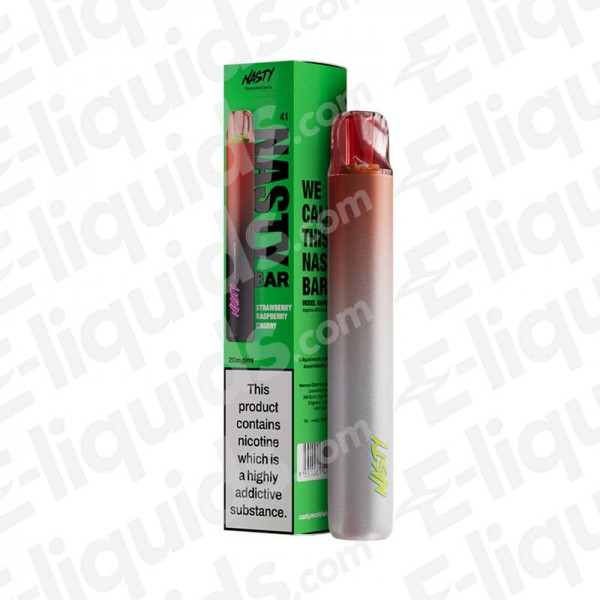 Strawberry Raspberry Cherry Nasty Bar DX2 Disposable Vape Device