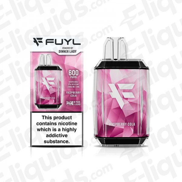 Raspberry Cola Dinner Lady FUYL Disposable Vape Device