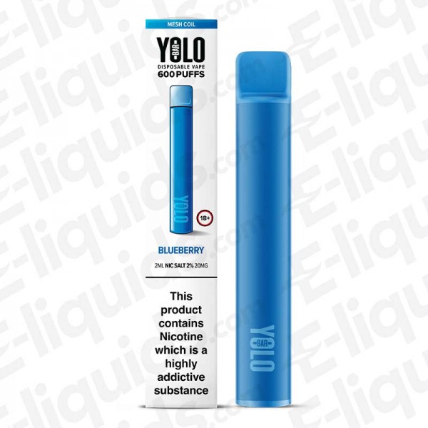 YOLO Mesh Bar Blueberry Disposable Vape Device