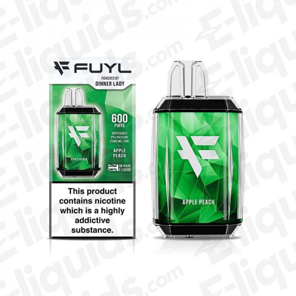 Apple Peach Dinner Lady FUYL Disposable Vape Device