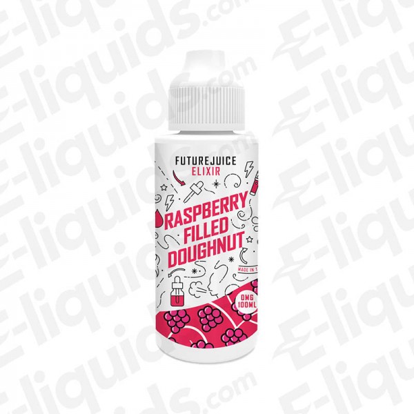 Exilirs Raspberry Filled Doughnut Shortfill Eliquid by Future Juice