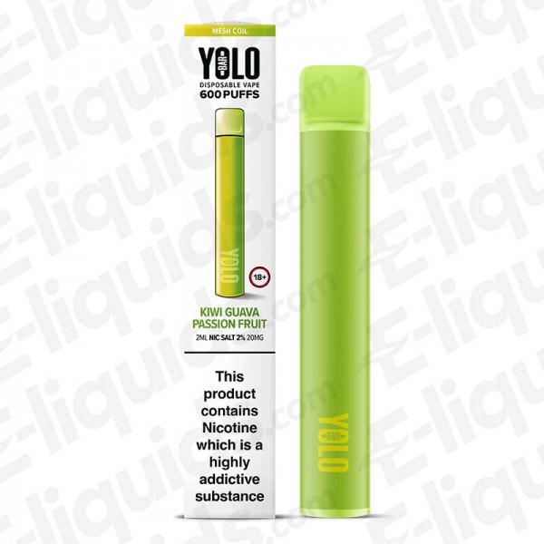 YOLO Mesh Bar Kiwi Guava Passionfruit Disposable Vape Device