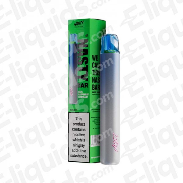 Blue Raspberry Lemonade Nasty Bar DX2 Disposable Vape Device