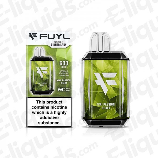 Kiwi Passionfruit Guava Dinner Lady FUYL Disposable Vape Device