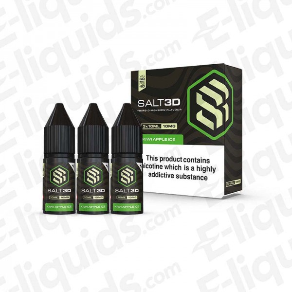 Kiwi Apple Ice Nic Salt E-liquid by Salt3d
