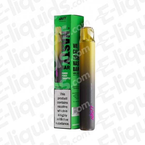 Mango Peach Pineapple Nasty Bar DX2 Disposable Vape Device