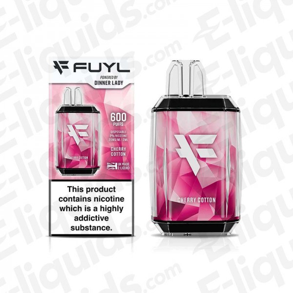 Cherry Cotton Dinner Lady FUYL Disposable Vape Device