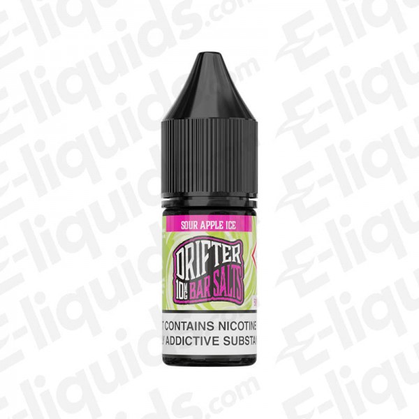 Sour Apple Ice Nic Salt E-liquid by Drifter Bar Sa...