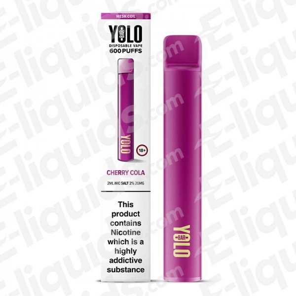 YOLO Mesh Bar Cherry Cola Disposable Vape Device