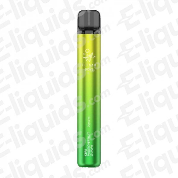 Elf Bar 600 V2 Kiwi Passionfruit Guava Disposable Vape Device