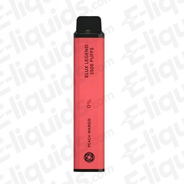 Peach Mango Elux Legend 3500 Disposable Vape Device 0mg