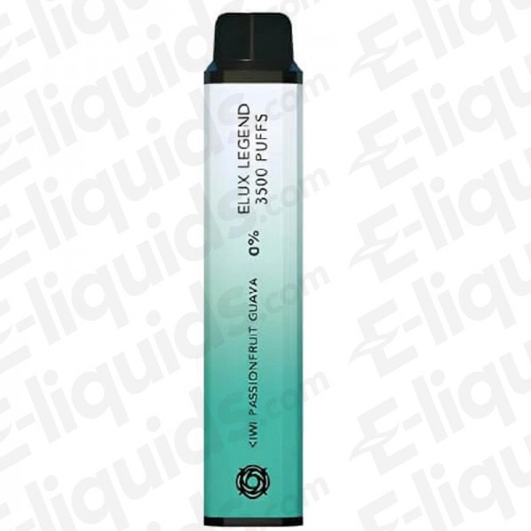 Kiwi Passionfruit Guava Elux Legend 3500 Disposable Vape Device 0mg