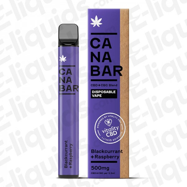 Blackcurrant Raspberry Canabar CBD Disposable Vape