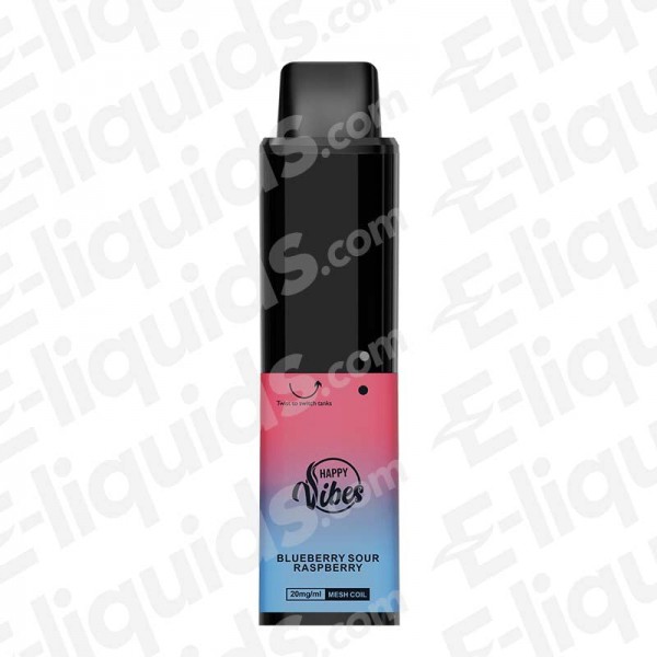 Happy Vibes Twist Blueberry Sour Raspberry Disposable Vape