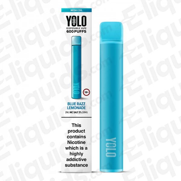 YOLO Mesh Bar Blue Razz Lemonade Disposable Vape Device