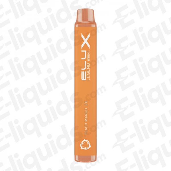 Peach Mango Legend Mini 2 Disposable Vape Device by Elux